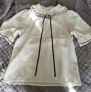 Size Small Cute White Blouse
